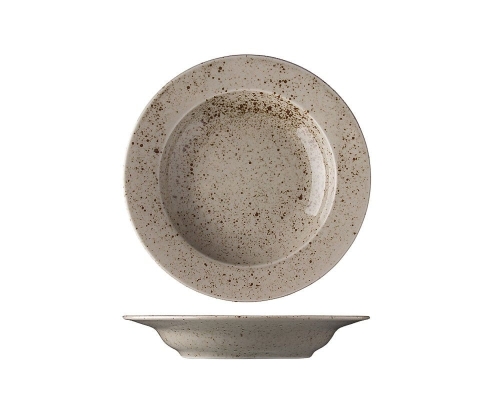 Tiefer Teller, 22 cm, Lifestyle Natural - Lilien