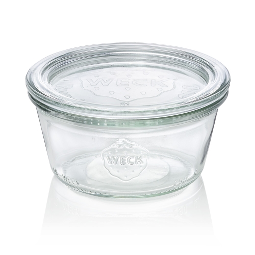 Glasgefäß mit Deckel, 29 cl, Deckel - Weck