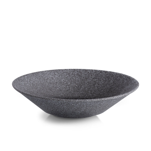 Tiefer Teller Raw Nr. 4, 27 cm, Dunkelgrau - Benedikt