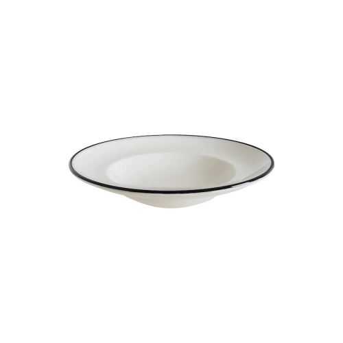 Tiefer Teller 24 cm, Gourmet Linea Schwarz - Bonna