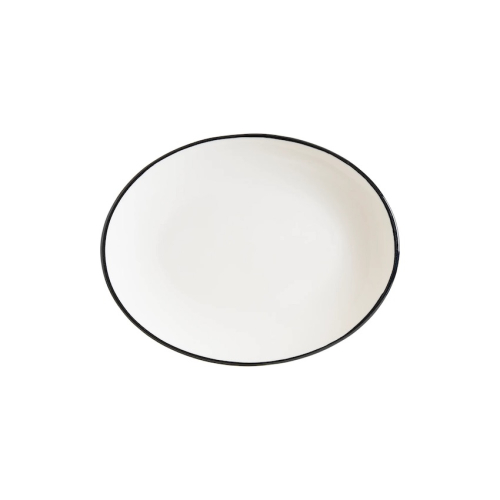 Servierplatte 31 x 24 cm, Gourmet Linea Schwarz - Bonna