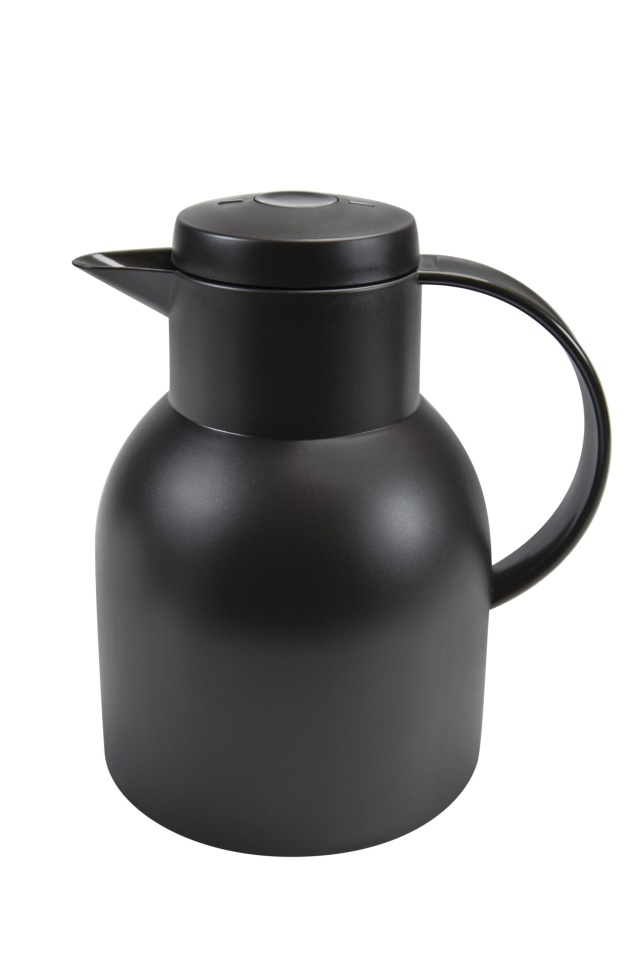 Thermoskanne, schwarz, 1 Liter - Exxent