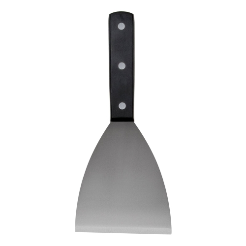 Grillplattenschaber mit schwarzem Griff - Exxent