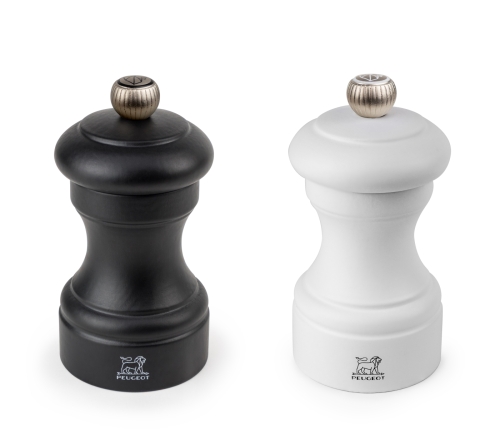 Set mit Salz- und Pfeffermühle, 10 cm, Bistro Duo - Peugeot - Schwarz & Weiß