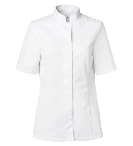 Kochjacke, kurzärmelig, Damen, weiß - Segers
