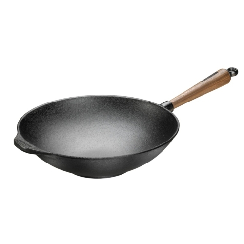 Wok mit Walnussgriff - Skeppshult
