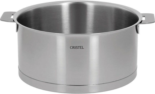 Niedrige Kasserolle, abnehmbare Griffe, Strate - Cristel - 24 cm