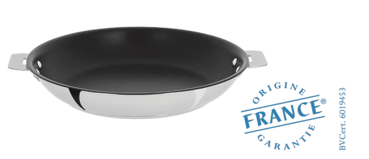 Beschichtete Bratpfanne, abnehmbarer Griff, Casteline - Cristel