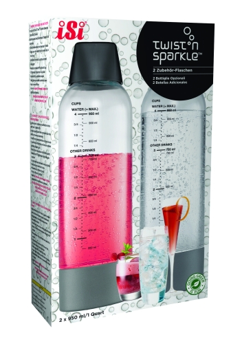 Zusatzflaschen für Twist & Sparkle - iSi