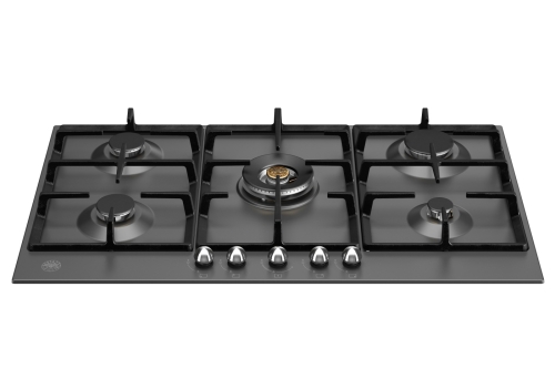 Gas-Kochfeld Heritage, 90 cm, Mattschwarz - Bertazzoni