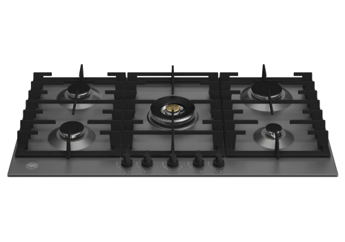 Gas-Kochfeld Modern, 90 cm, Mattschwarz - Bertazzoni