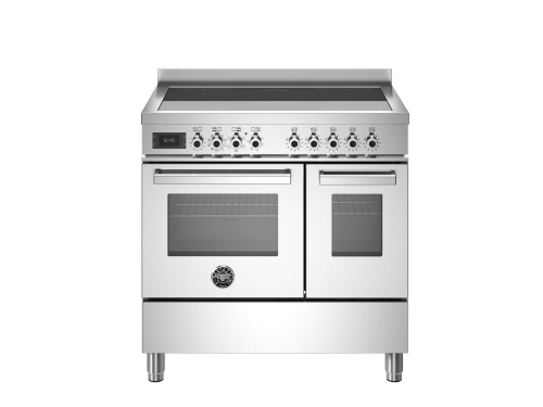 Induktionskochfeld Professional, 90 cm, 5 Zonen, Doppelbackofen, Edelstahl - Bertazzoni