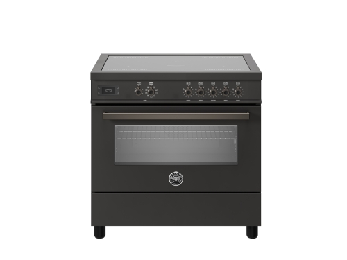 Induktionskochfeld Professional, 90 cm, 5 Zonen, Einzelbackofen, Carbonio - Bertazzoni