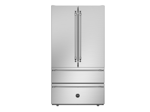 Side-by-Side-Kühl-Gefrierkombination Heritage, mit Eiswürfelbereiter, Edelstahl - Bertazzoni