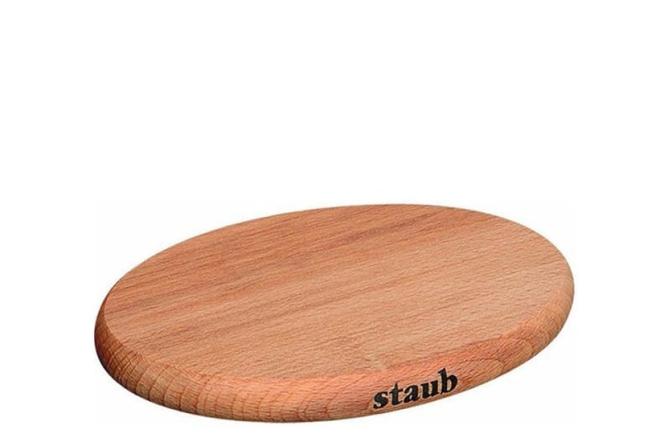 Magnetischer Untersetzer aus Buchenholz - Staub - 21 cm x 15 cm