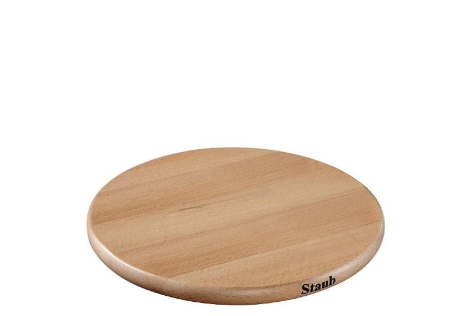 Magnetischer Untersetzer aus Buche - Staub - 16,5 cm