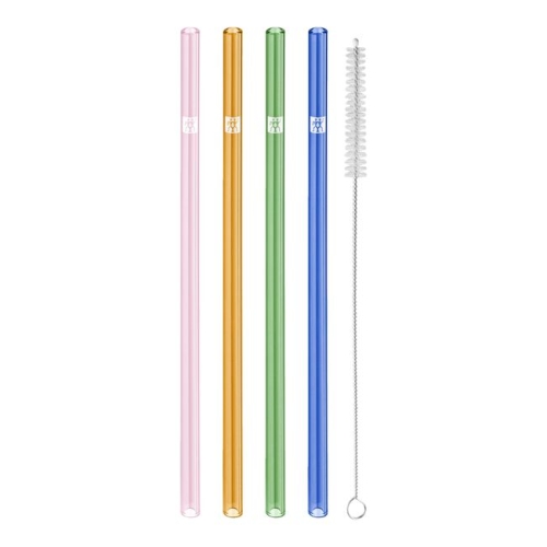 Glasstrohhalme in Verschiedenen Farben, Sorrento, 4er-Pack - Zwilling