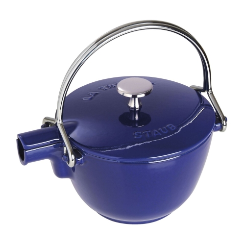 Teekanne in Gusseisen, 1,15 Liter, blau - Staub