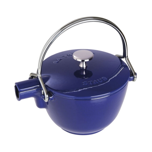 Teekanne aus Gusseisen, 1,15 Liter, Blau - Staub