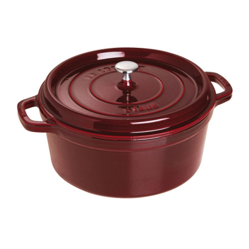 Emaillierter Gusseisentopf, Grenadine - Staub