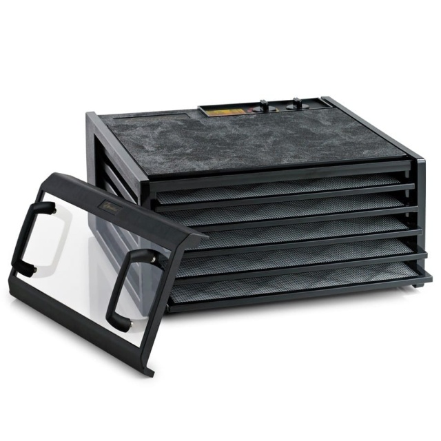 Trockenschrank mit 5 Tabletts, Schwarz/transparent - Excalibur