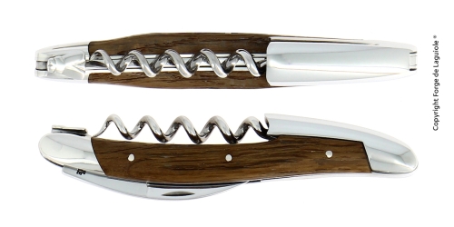 Sommeliermesser aus versteinerter Eichenrinde, poliert, Tradition - Forge de Laguiole