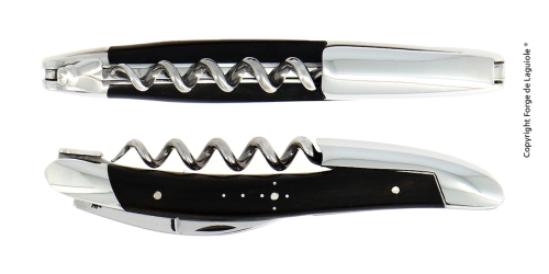 Sommeliermesser aus Ebenholz, poliert, Tradition - Forge de Laguiole