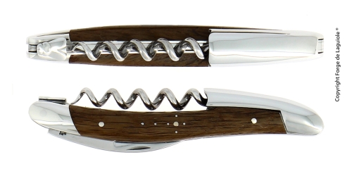 Sommelier-Messer aus versteinerter Eiche, poliert, Tradition - Forge de Laguiole