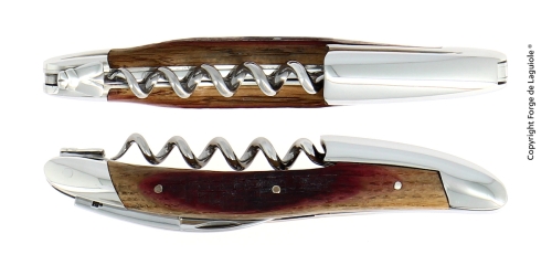 Hölzernes Sommelier-Messer aus Eichenholz, poliert, Tradition - Forge de Laguiole