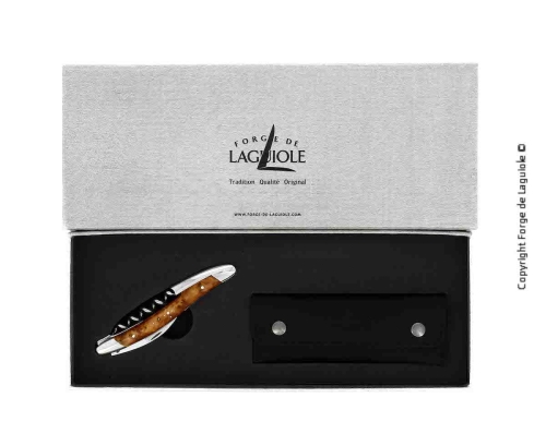 Sommeliermesser von Tuja, damasziert mit Dekoration, Kollektion - Forge de Laguiole