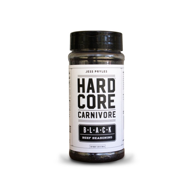 Hardcore Carnivore Black, Rub für Rind/Braten/BBQ, 369 g – Jess Pryles