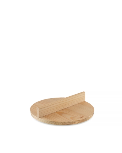 Otoshibuta, Japanischer Tropfdeckel aus Holz 23cm, Convivio - Alessi