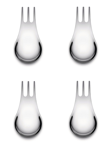 Moscardino, Besteck für Snacks, Tapas und Aperitivo, 4er-Pack - Alessi
