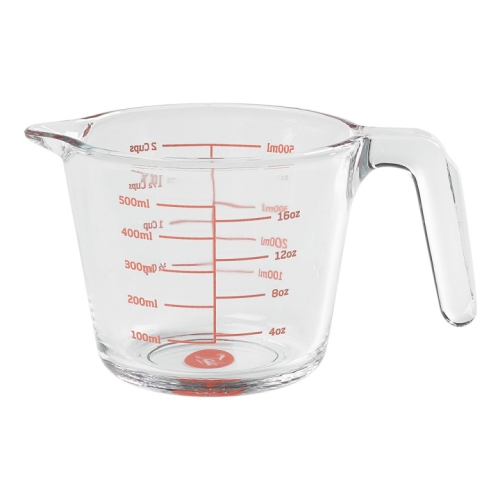 Messbecher, gehärtetes Glas, 0,5 Liter - Tala