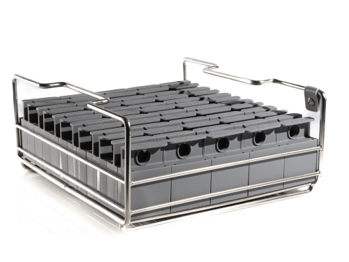 Formensatz mit 24 Silikonformen, 4 x 4 x 10 cm Rechtecke für Alinia Klareismaschine - 100% Chef