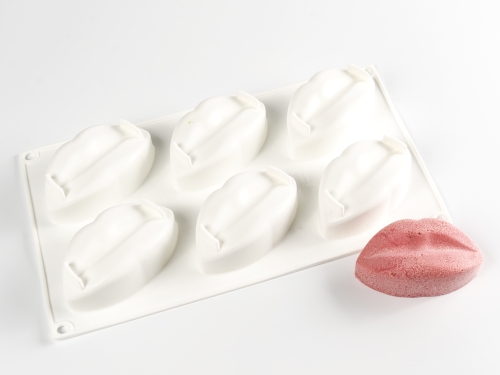 Silikonform für Dekoration, Lippen - 100% Chef