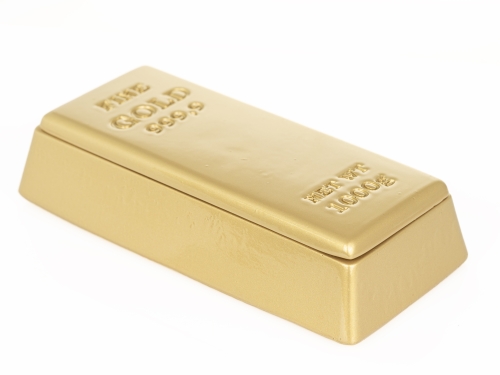 Servierplatte, Goldbarren, 21 x 10 cm - 100% Chef