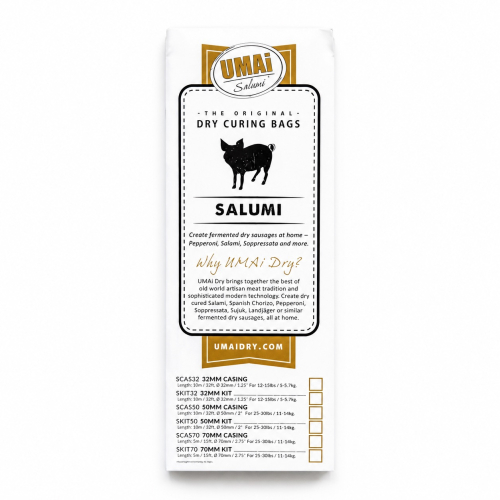 Dry Sausage-Kit, Charcuterie-Hüllen, 70 mm - Umai