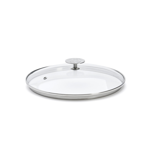 Glasdeckel mit Knopf, Tiefer Rand - de Buyer
