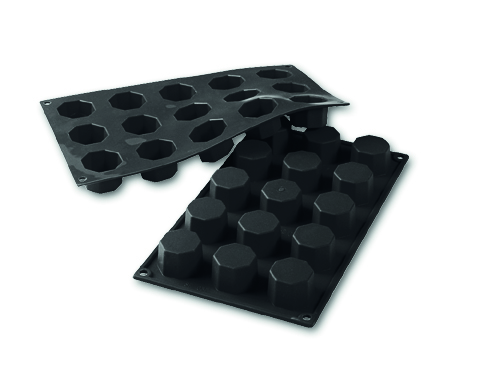 Pralinenform aus Silikon 15 Octagon