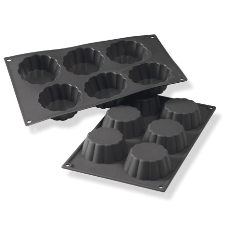 Silikonform SF035, Briochette, niedrig - Martellato