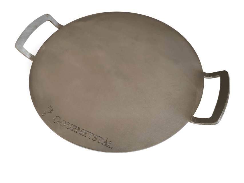 Pizzastahl, rund mit Griff, 33 cm - Gourmetstål 