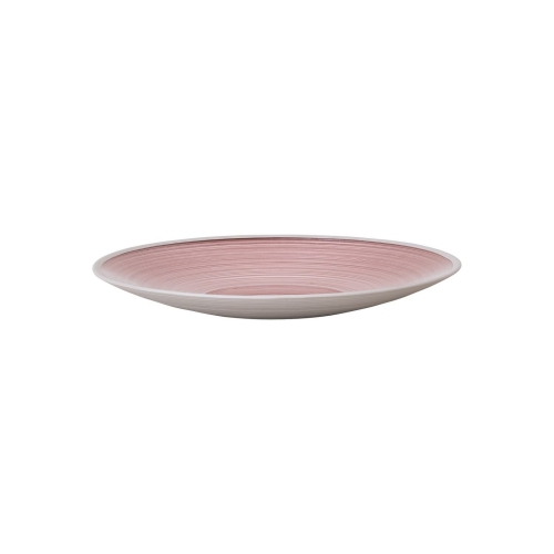 Servierplatte aus mundgeblasenem Glas, 25 cm, Rosa - Rosenthal