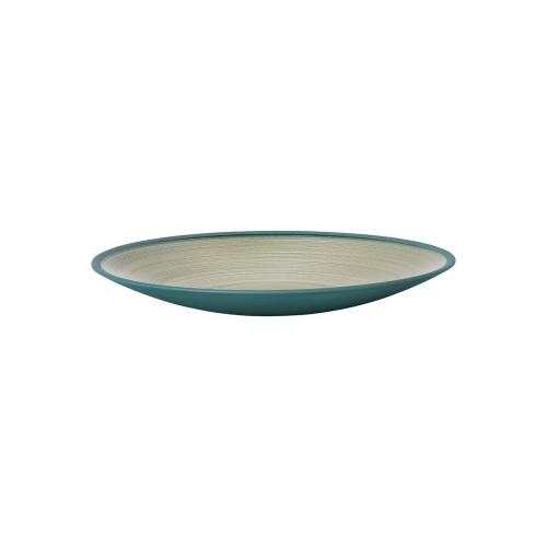 Servierplatte aus mundgeblasenem Glas, 25 cm, Grün - Rosenthal
