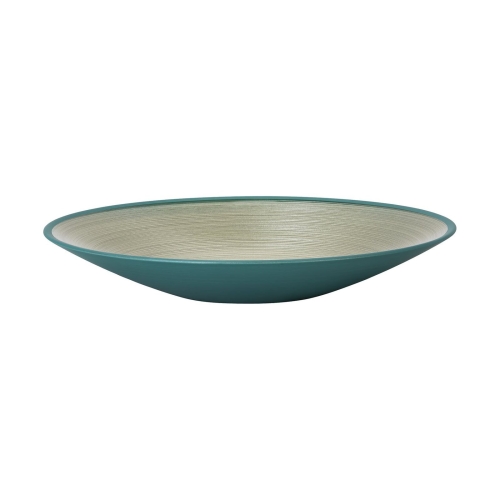 Servierplatte aus mundgeblasenem Glas, 31 cm, Grün - Rosenthal
