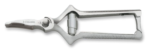 Runder Masticator, Schere für rohes Fleisch - 3 Claveles