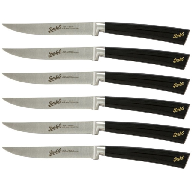 Steakmesser, 6er-Pack, Elegance Glossy Black - Berkel