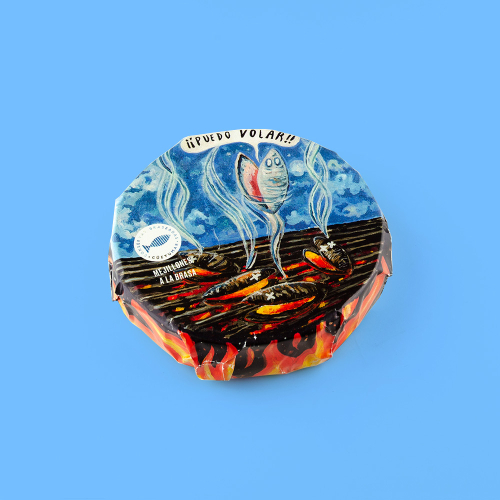 Holzkohle gegrillte Muscheln, 90 g - Conservas Braseadas Güeyu Mar