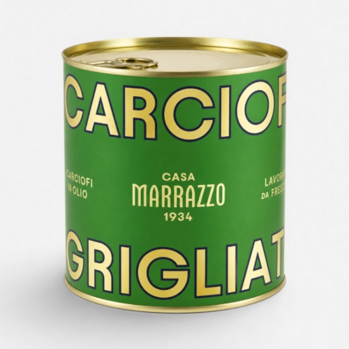 Gegrillte Artischockenstücke, Carciofi Grigliati, 750 g - Casa Marrazzo