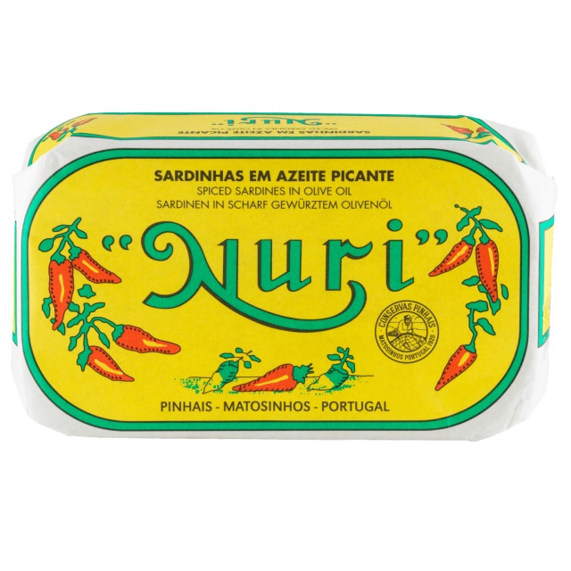 Sardinen in Olivenöl, gewürzt, 125g - Nuri